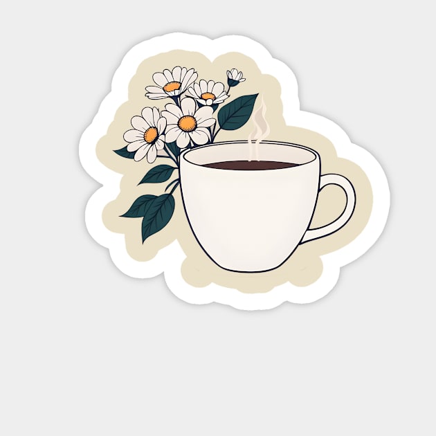 coffee makes flowers bloom Sticker by CAFFEIN